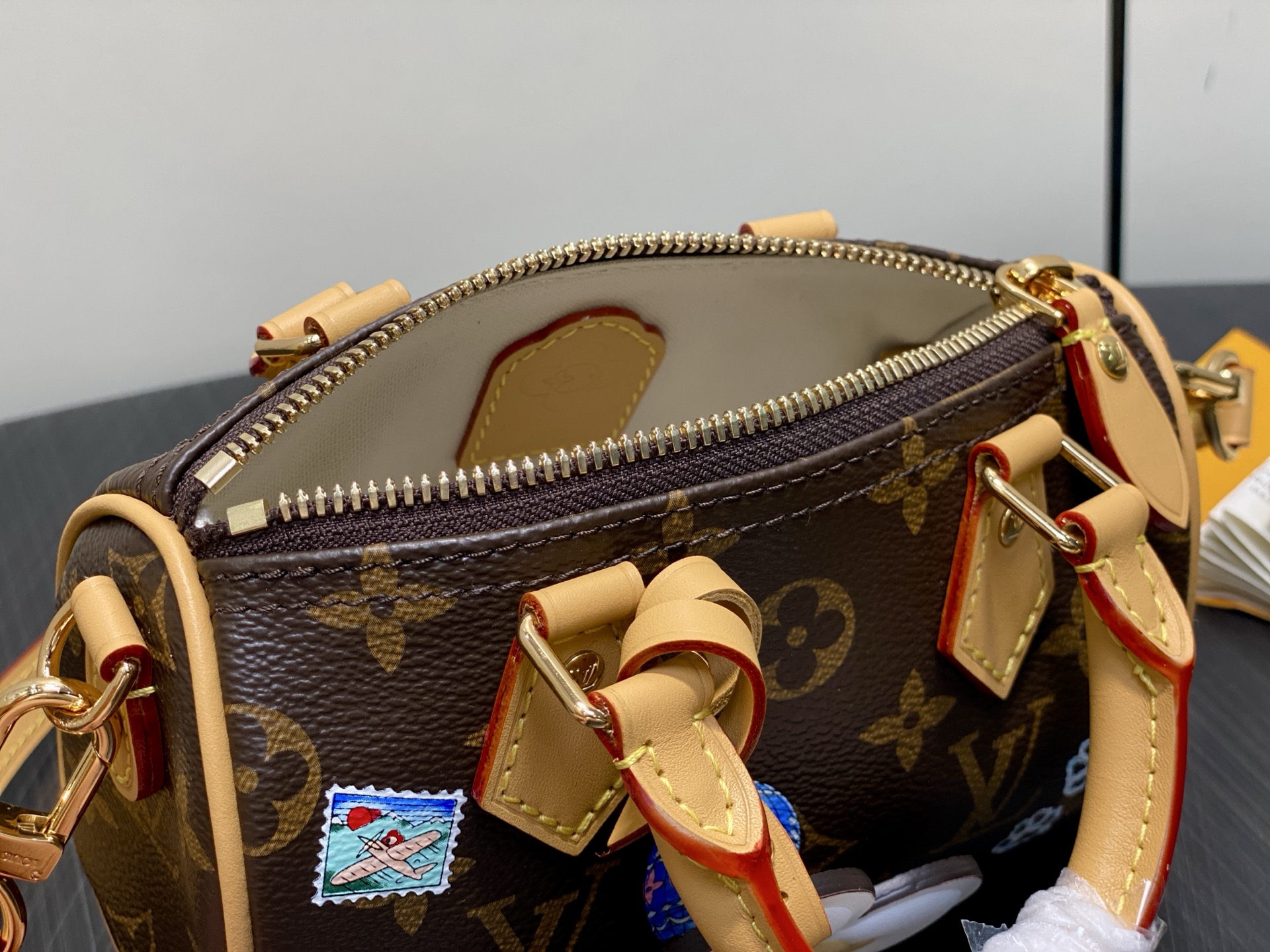 【顶级原单】M15330丝印 圣诞款迷你speedy枕头包 当季新款 NANO SPEEDY 手袋 本款