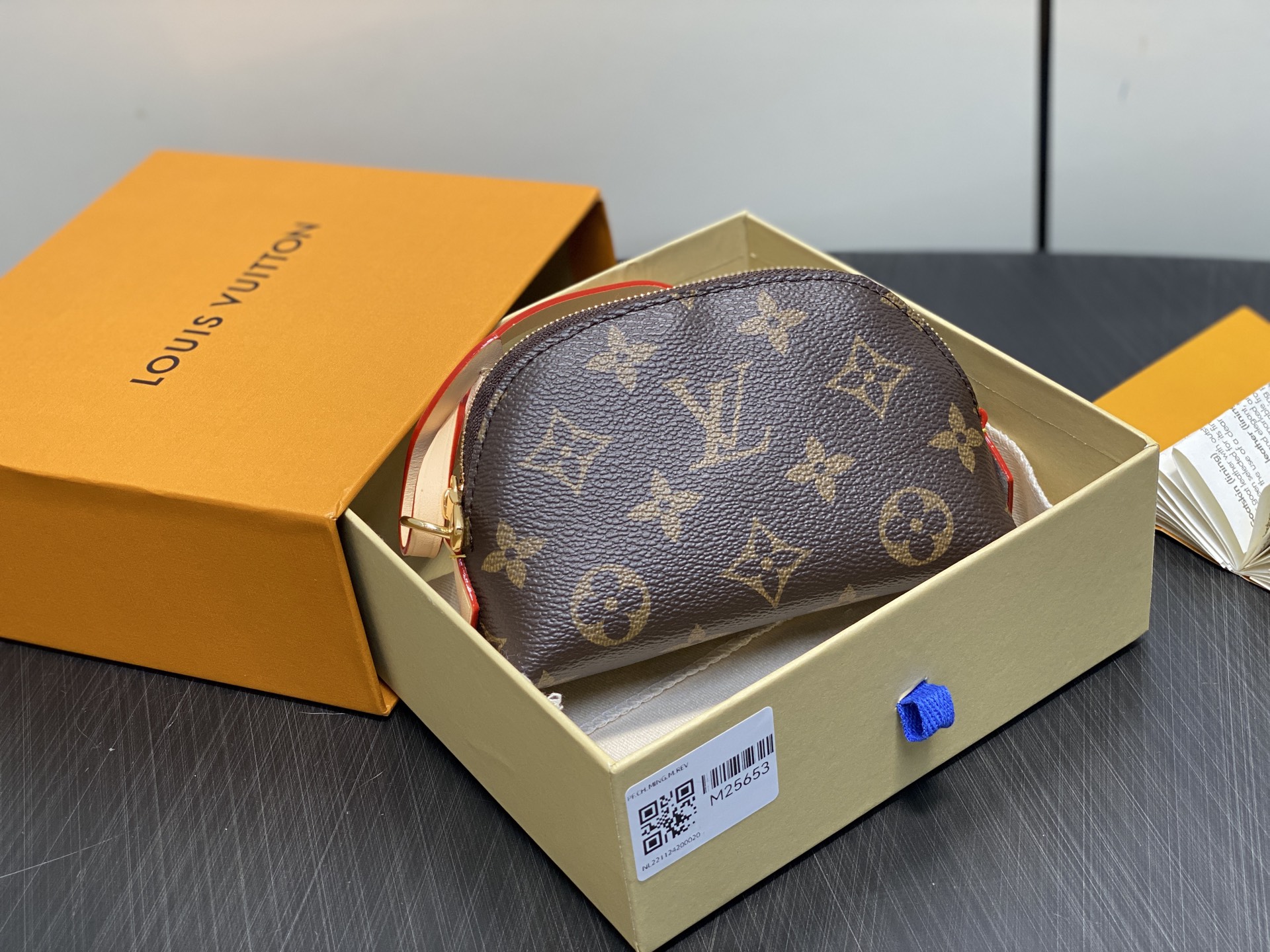 LV Style Beige Leather Keychain Lookbook Reference image 1