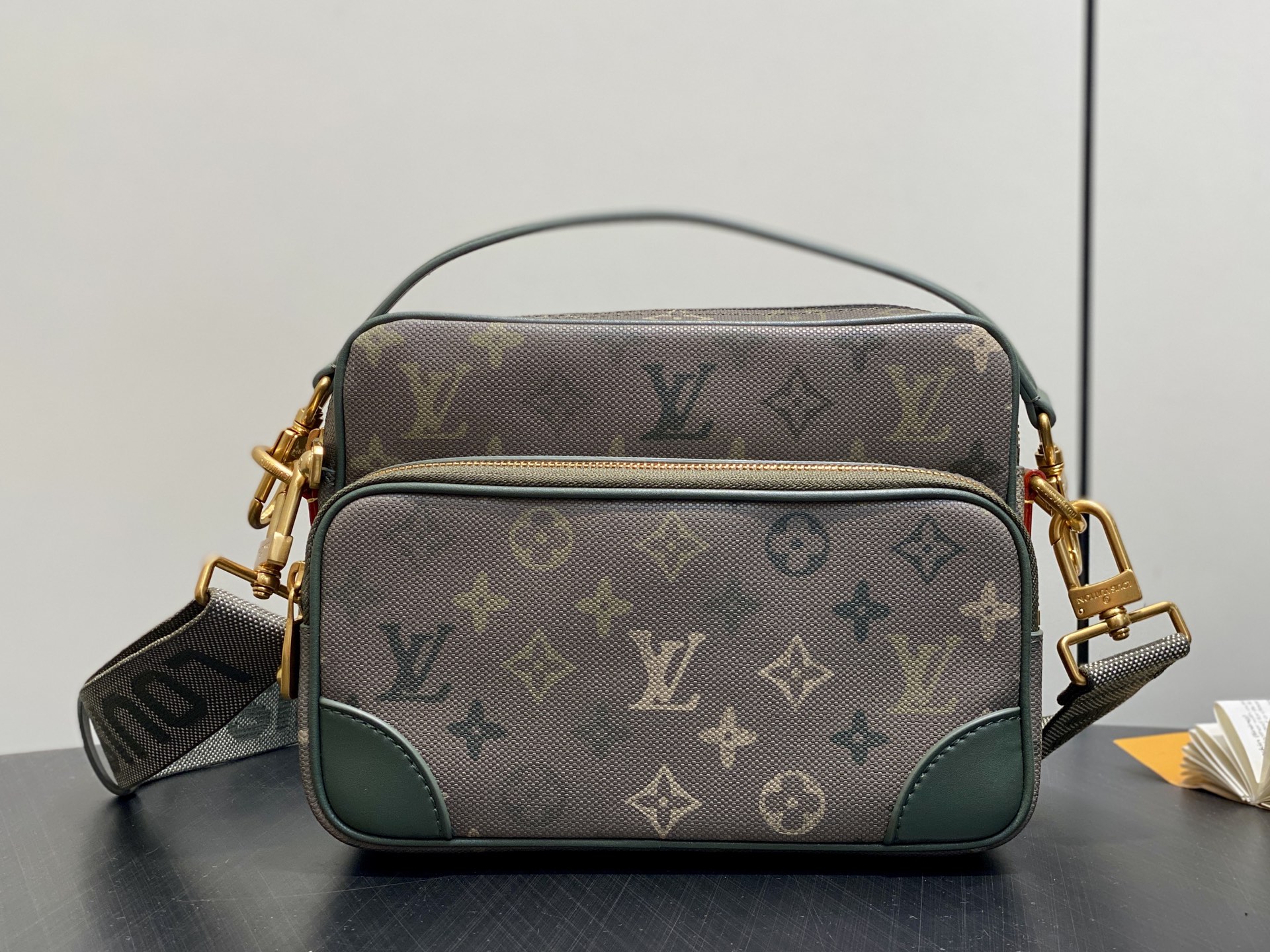 LV Style Beige Leather Messenger Bag Lookbook Reference image 1