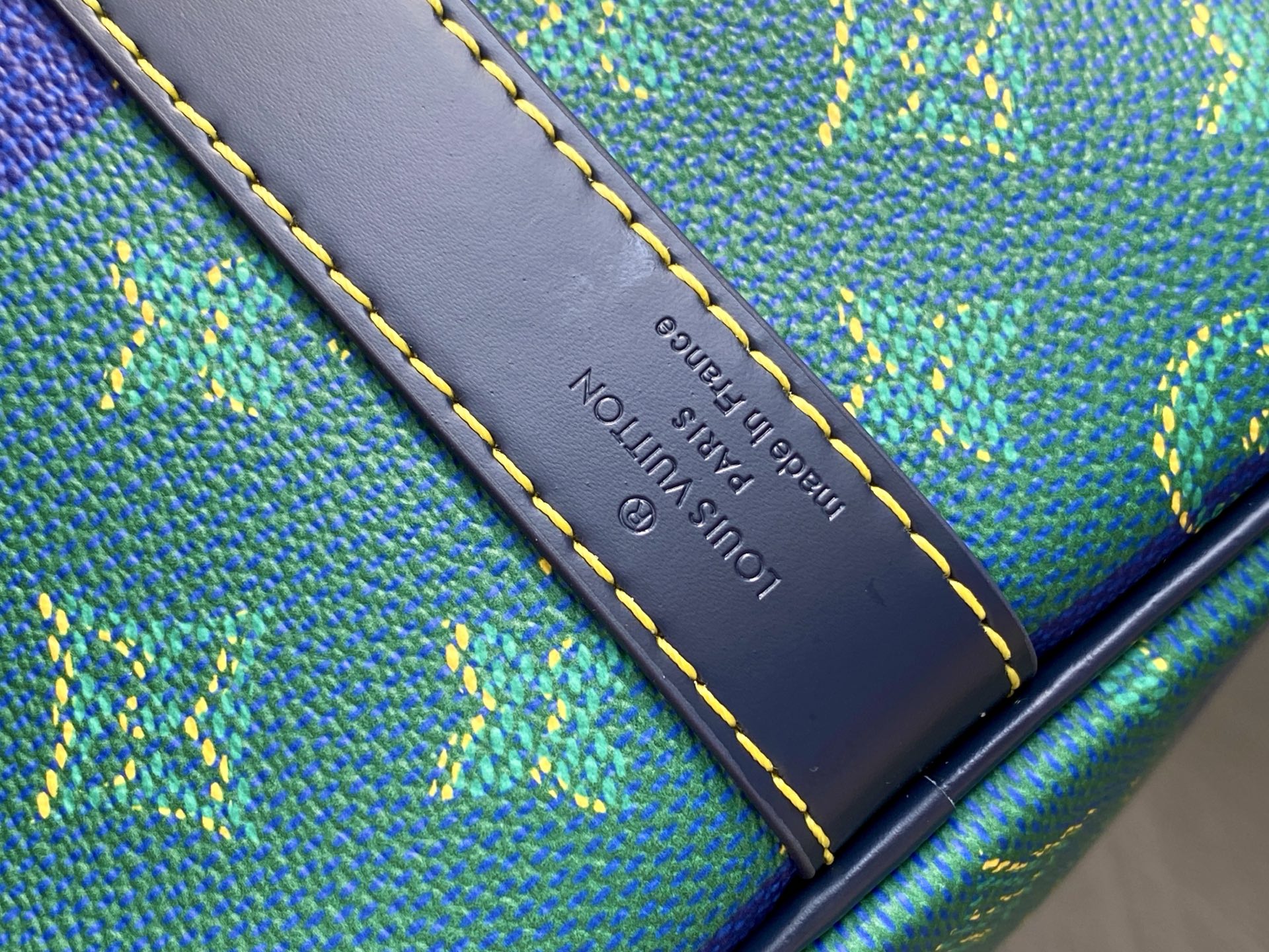 Louis Vuitton Keepall Bandouliere 50 Blue Green Monogram 50cm travel