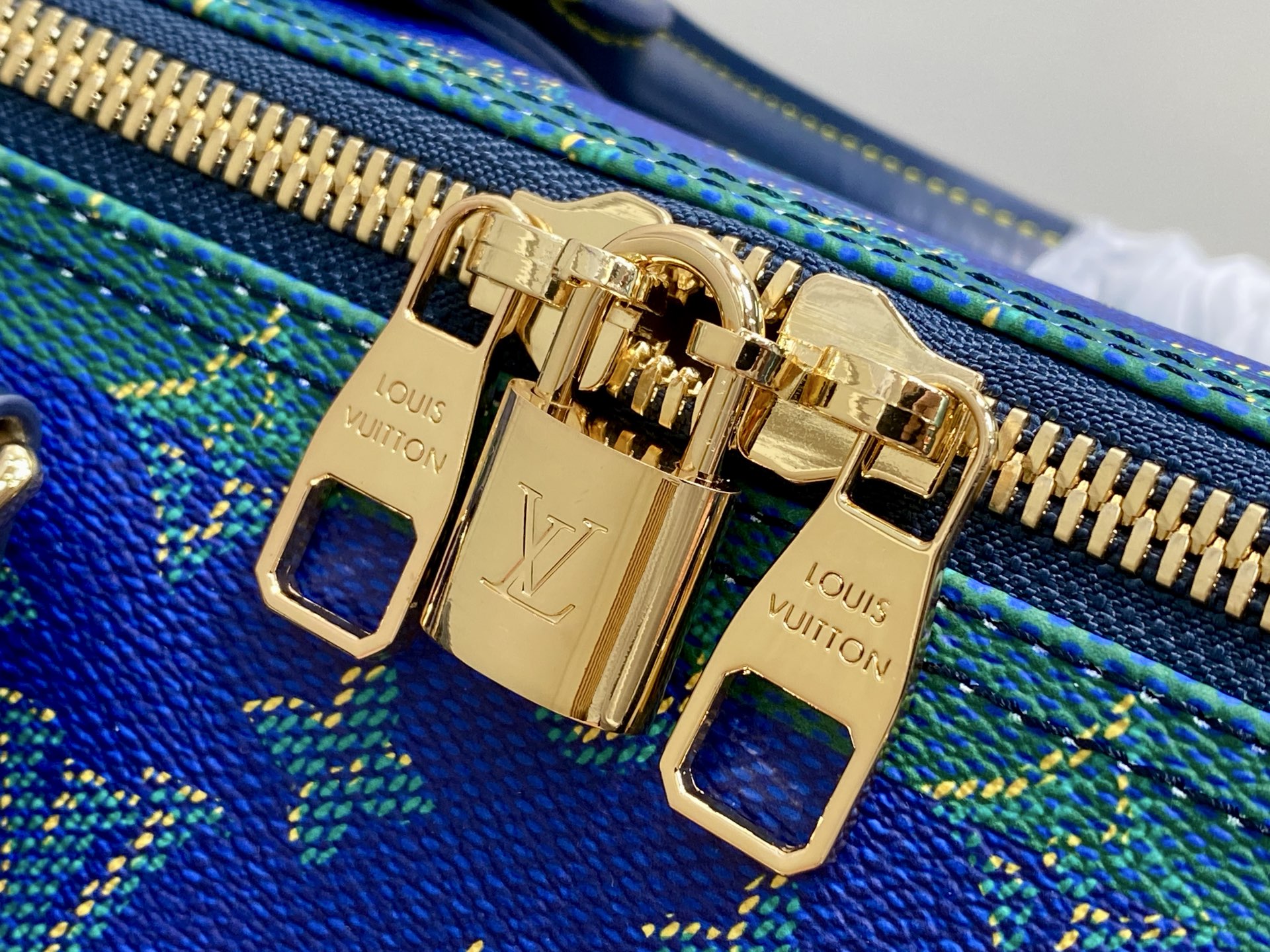 Louis Vuitton Keepall Bandouliere 50 Blue Green Monogram 50cm travel