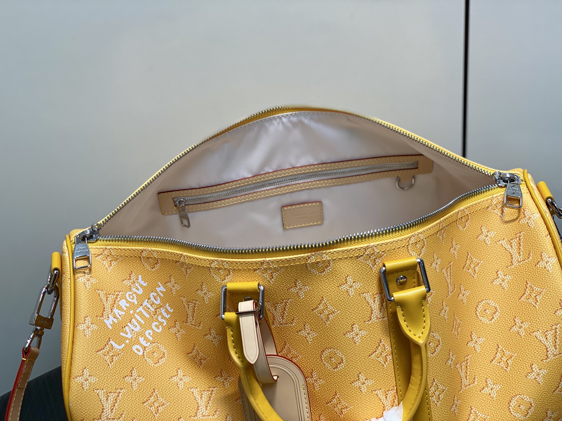 Louis Vuitton Keepall Bandouliere 45 Yellow Monogram 45 travel