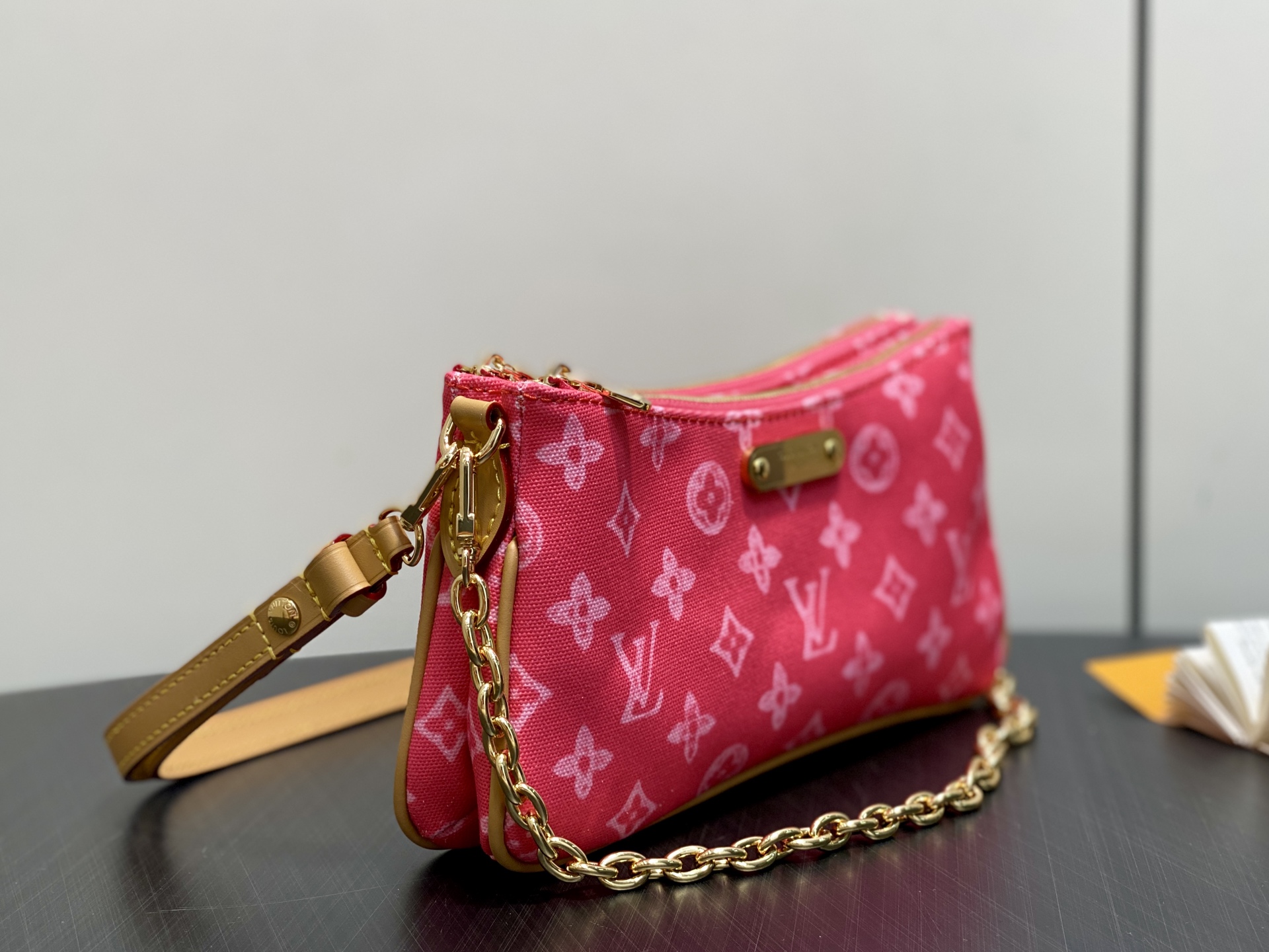 LV Style Red Leather Clutch Lookbook Reference image 2