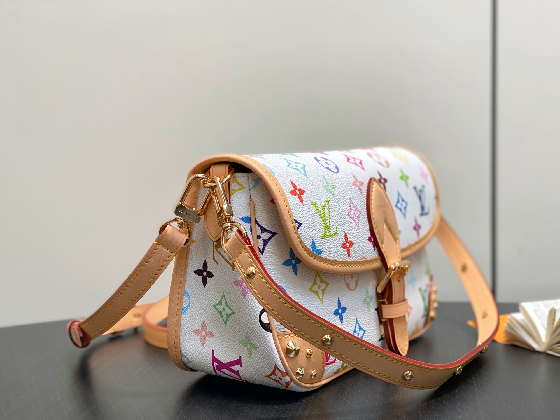 LV Style White Leather Top Handle Bag Lookbook Reference image 2
