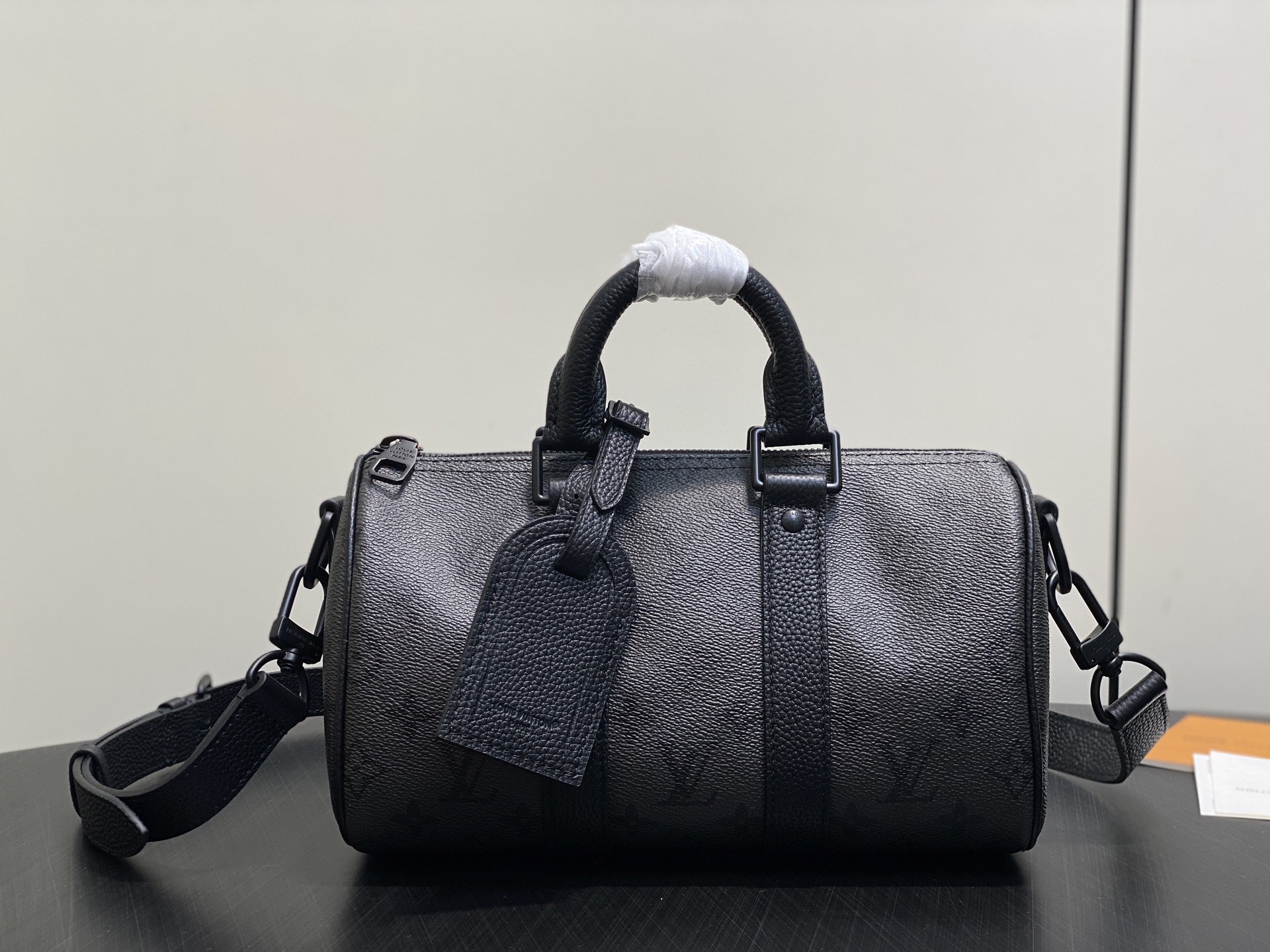 LV Style Black Leather Travel Bag Lookbook Reference image 1