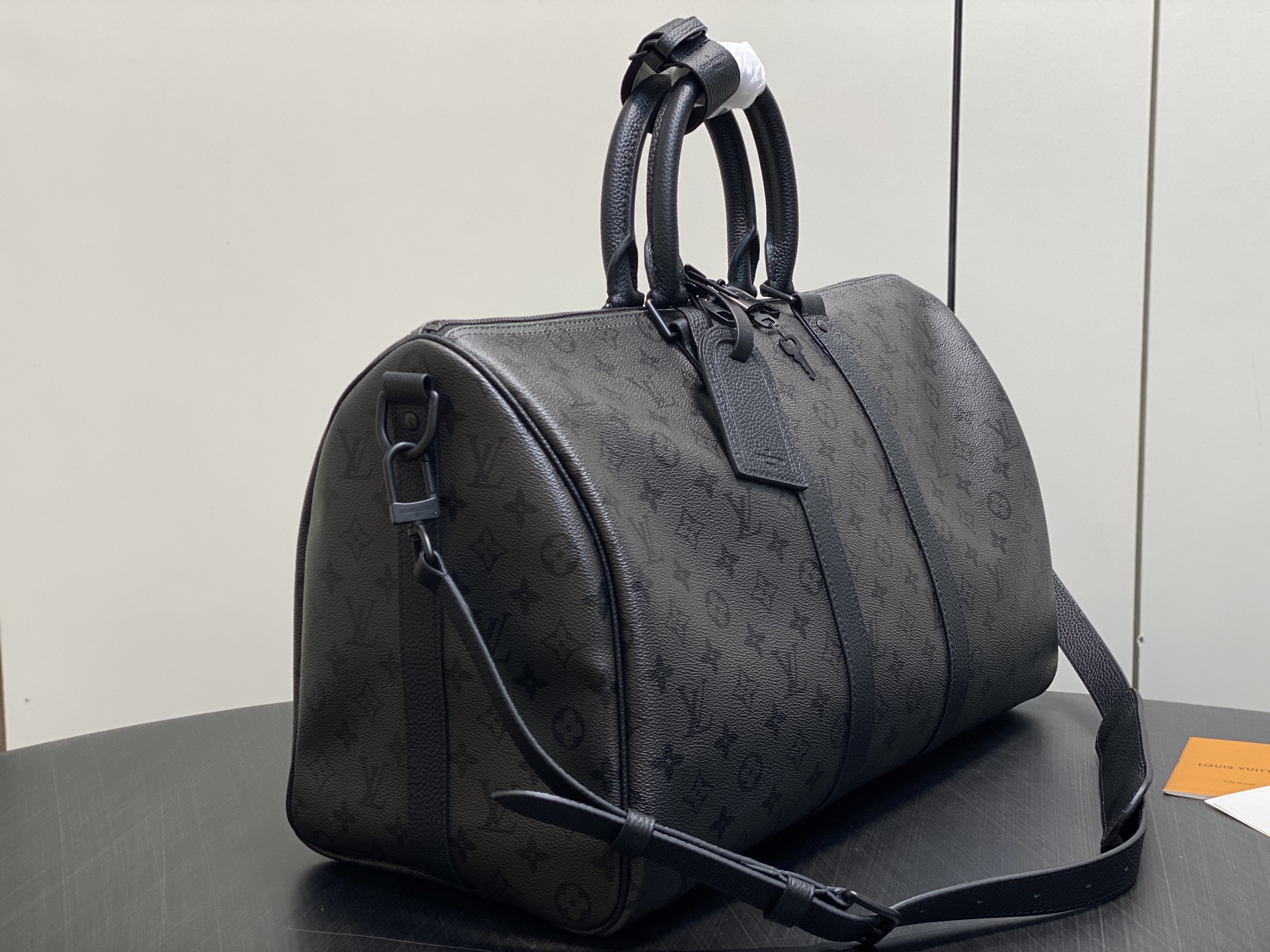 Louis Vuitton Keepall Bandouli re 45 black Monogram Midnight 45cm travel