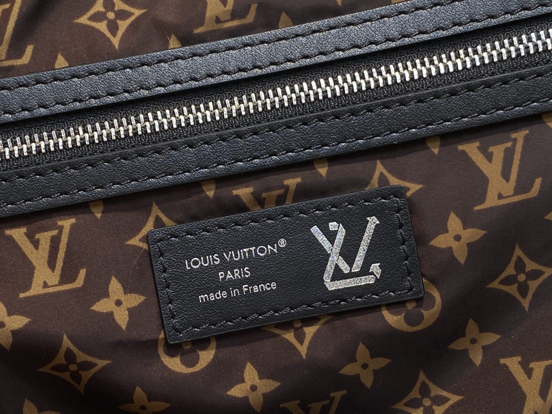 LV Style Black Denim Tote Bag Bags Tote Bag detail image 9 from source 760046