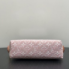 【顶级原单】M2A419粉色提花 牛仔小号化妆包 POCHETTE COSMÉTIQUE 小号化妆包 M2A320 白色 【顶级原单】M2A419粉色提花 牛仔小号化妆包 POCHETTE COSMÉTIQUE 小号化妆包 M2A320 白色