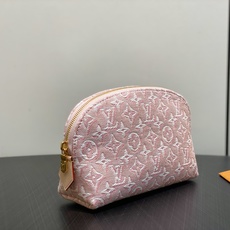 【顶级原单】M2A419粉色提花 牛仔小号化妆包 POCHETTE COSMÉTIQUE 小号化妆包 M2A320 白色 【顶级原单】M2A419粉色提花 牛仔小号化妆包 POCHETTE COSMÉTIQUE 小号化妆包 M2A320 白色