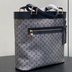 【顶级原单】M92609蓝白色 丹宁牛仔开口笑托特包中古包 Lucille 大号手提袋 (典藏款)Vintage Lv 【顶级原单】M92609蓝白色 丹宁牛仔开口笑托特包中古包 Lucille 大号手提袋 (典藏款)Vintage Lv