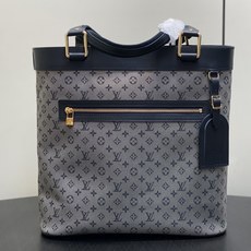 【顶级原单】M92609蓝白色 丹宁牛仔开口笑托特包中古包 Lucille 大号手提袋 (典藏款)Vintage Lv 【顶级原单】M92609蓝白色 丹宁牛仔开口笑托特包中古包 Lucille 大号手提袋 (典藏款)Vintage Lv