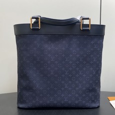 【顶级原单】M92679深蓝色 丹宁牛仔开口笑托特包中古包 Lucille 大号手提袋 (典藏款)Vintage Lv 【顶级原单】M92679深蓝色 丹宁牛仔开口笑托特包中古包 Lucille 大号手提袋 (典藏款)Vintage Lv