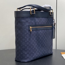 【顶级原单】M92679深蓝色 丹宁牛仔开口笑托特包中古包 Lucille 大号手提袋 (典藏款)Vintage Lv 【顶级原单】M92679深蓝色 丹宁牛仔开口笑托特包中古包 Lucille 大号手提袋 (典藏款)Vintage Lv