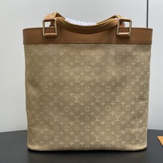 【顶级原单】M92683奶黄色 丹宁牛仔开口笑托特包中古包 Lucille 大号手提袋 (典藏款)Vintage Lv 【顶级原单】M92683奶黄色 丹宁牛仔开口笑托特包中古包 Lucille 大号手提袋 (典藏款)Vintage Lv
