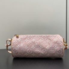 【顶级原单】M29881粉色提花 丹宁牛仔圆筒包腋下包 POCHETTE PAPILLON 手袋 本款 Pochette 【顶级原单】M29881粉色提花 丹宁牛仔圆筒包腋下包 POCHETTE PAPILLON 手袋 本款 Pochette