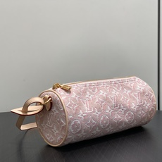 【顶级原单】M29881粉色提花 丹宁牛仔圆筒包腋下包 POCHETTE PAPILLON 手袋 本款 Pochette 【顶级原单】M29881粉色提花 丹宁牛仔圆筒包腋下包 POCHETTE PAPILLON 手袋 本款 Pochette