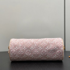 【顶级原单】M29881粉色提花 丹宁牛仔圆筒包腋下包 POCHETTE PAPILLON 手袋 本款 Pochette 【顶级原单】M29881粉色提花 丹宁牛仔圆筒包腋下包 POCHETTE PAPILLON 手袋 本款 Pochette