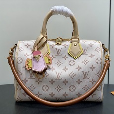 【顶级原单】M2A038沙丘色 白花拼色speedy枕头包 SPEEDY BANDOULIÈRE 25 手袋 LV Cr 【顶级原单】M2A038沙丘色 白花拼色speedy枕头包 SPEEDY BANDOULIÈRE 25 手袋 LV Cr