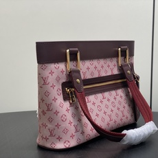 【顶级原单】M92678树莓粉 丹宁牛仔开口笑托特包中古包 Lucille 小号手提袋 (典藏款)Vintage Lv 【顶级原单】M92678树莓粉 丹宁牛仔开口笑托特包中古包 Lucille 小号手提袋 (典藏款)Vintage Lv