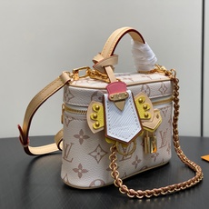 【顶级原单】M29782沙丘色 拼色链条化妆包 VANITY CHAIN POUCH 手袋 Vanity Chain P 【顶级原单】M29782沙丘色 拼色链条化妆包 VANITY CHAIN POUCH 手袋 Vanity Chain P