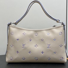 【顶级原单】M2A369米白幻彩紫 全皮压花购物袋 CarryAll 手袋 本款以典雅横向构型演绎 Monogram E 【顶级原单】M2A369米白幻彩紫 全皮压花购物袋 CarryAll 手袋 本款以典雅横向构型演绎 Monogram E