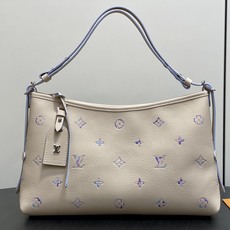【顶级原单】M2A369米白幻彩紫 全皮压花购物袋 CarryAll 手袋 本款以典雅横向构型演绎 Monogram E 【顶级原单】M2A369米白幻彩紫 全皮压花购物袋 CarryAll 手袋 本款以典雅横向构型演绎 Monogram E