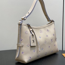 【顶级原单】M2A369米白幻彩紫 全皮压花购物袋 CarryAll 手袋 本款以典雅横向构型演绎 Monogram E 【顶级原单】M2A369米白幻彩紫 全皮压花购物袋 CarryAll 手袋 本款以典雅横向构型演绎 Monogram E