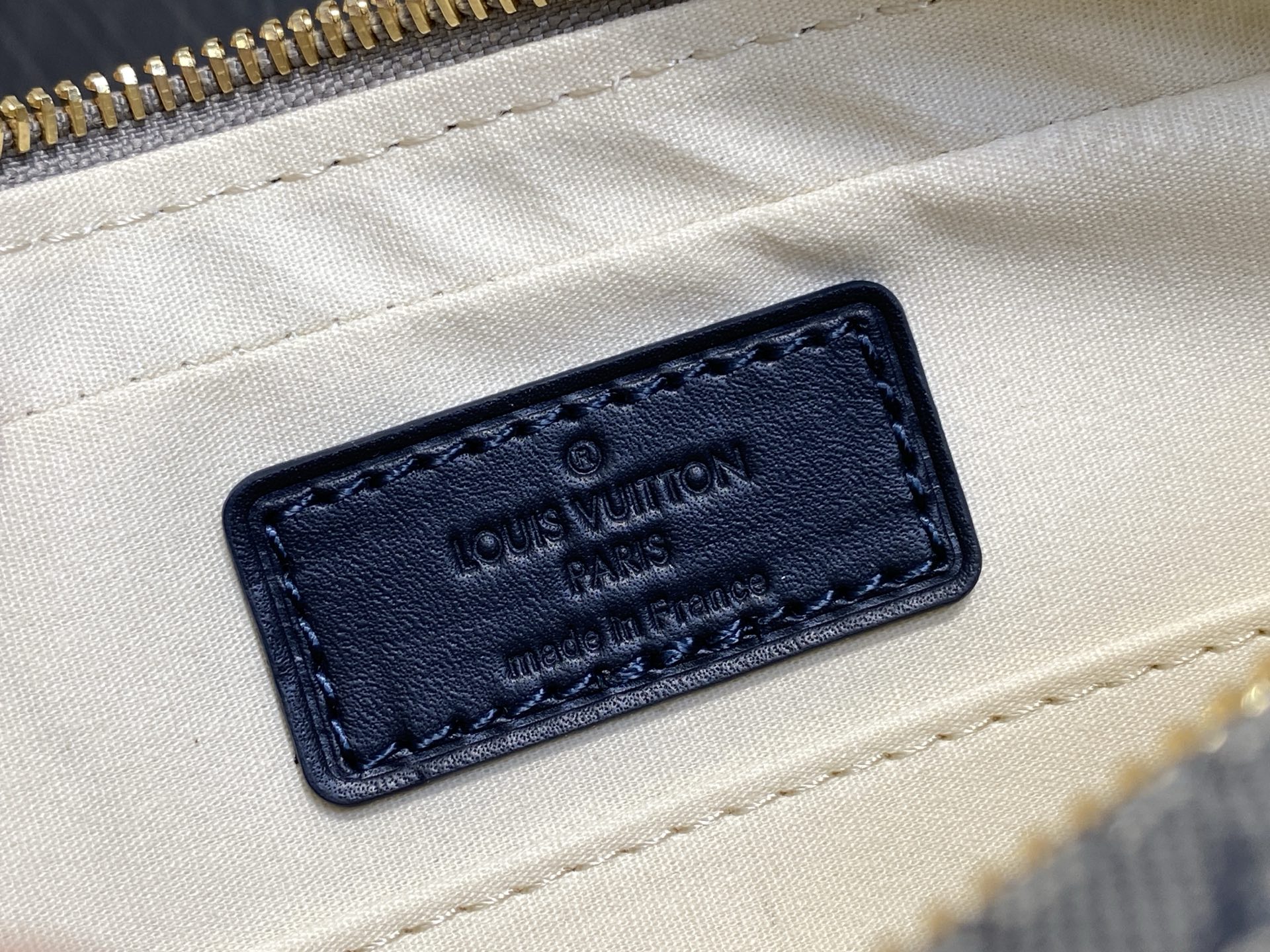 【顶级原单】M92217蓝白色 丹宁牛仔中古相机包 Vintage Lv 相机包 丹宁牛仔搭配牛皮饰边 Lv vinta