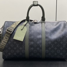 【顶级原单】M28837黑花卡其绿 45cm旅行袋 Keepall Bandoulière 45 旅行袋 本款采用Mon 【顶级原单】M28837黑花卡其绿 45cm旅行袋 Keepall Bandoulière 45 旅行袋 本款采用Mon