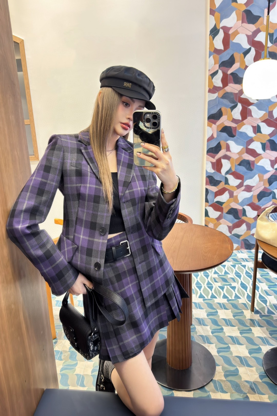 NO:298253,Jackets and skirts models, skirts, jackets & coats,alexander wang19860909外套半裙模特图,,skirts,jackets & coats,alexander wang,Women's clothing