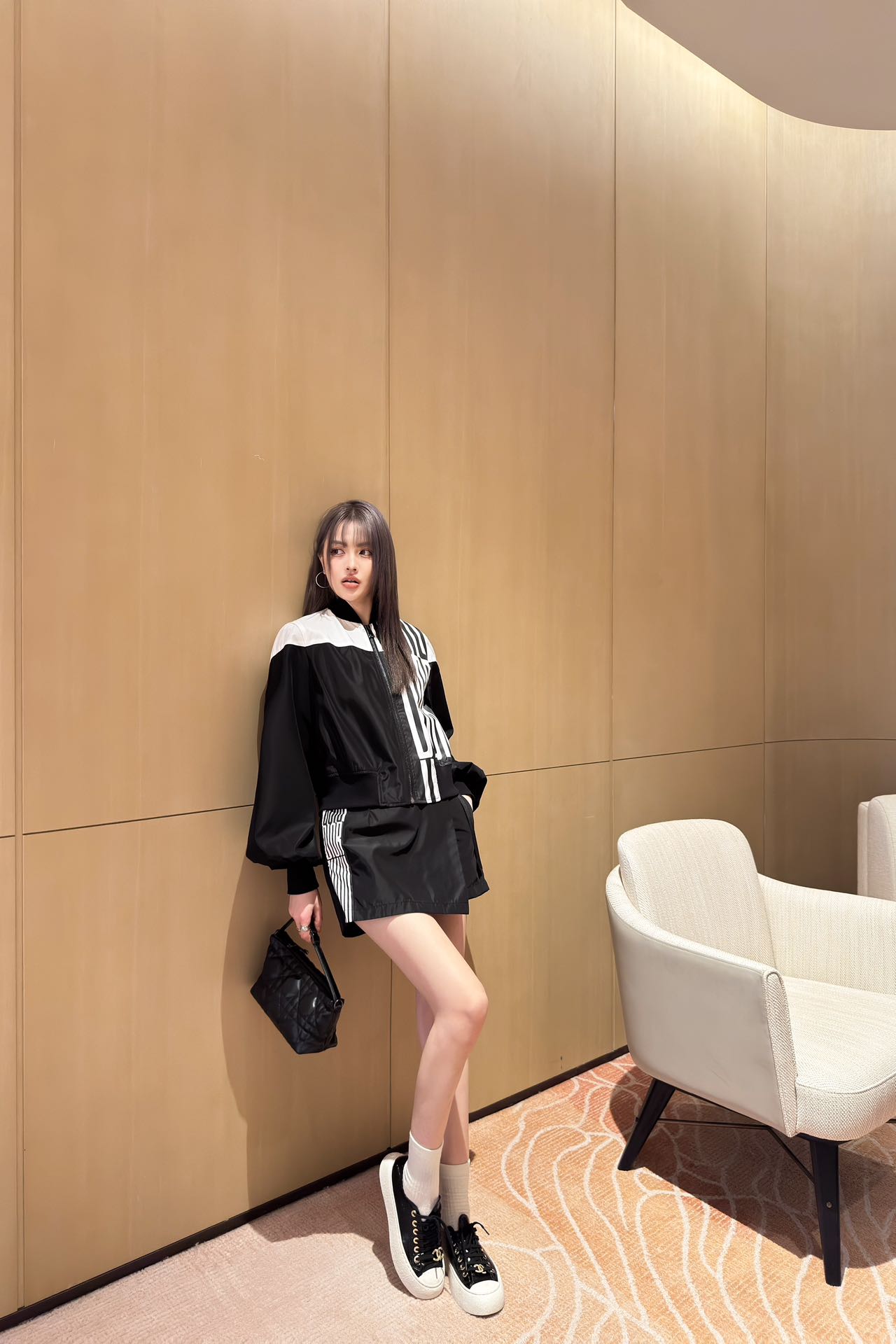 NO:323894,Jacket top model pictures, jackets & coats,alexander wang19860909外套上衣模特图,,jackets & coats,alexander wang,Women's clothing