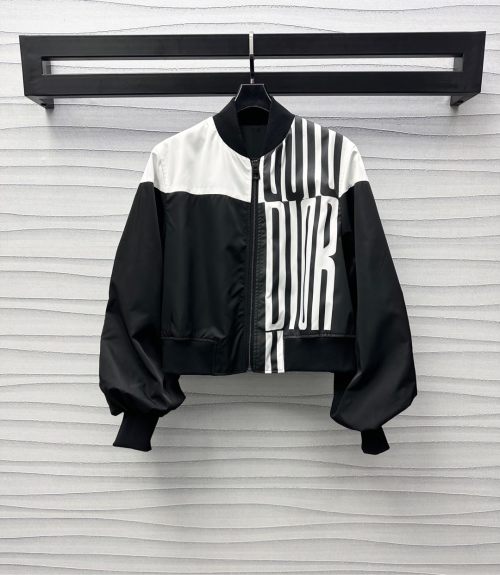Dior Printed Jacket - Custom Nylon, Comfortable Fit, Fashionable Outerwear 1 Dior Printed Jacket - Custom Nylon, Comfortable Fit, Fashionable Outerwear