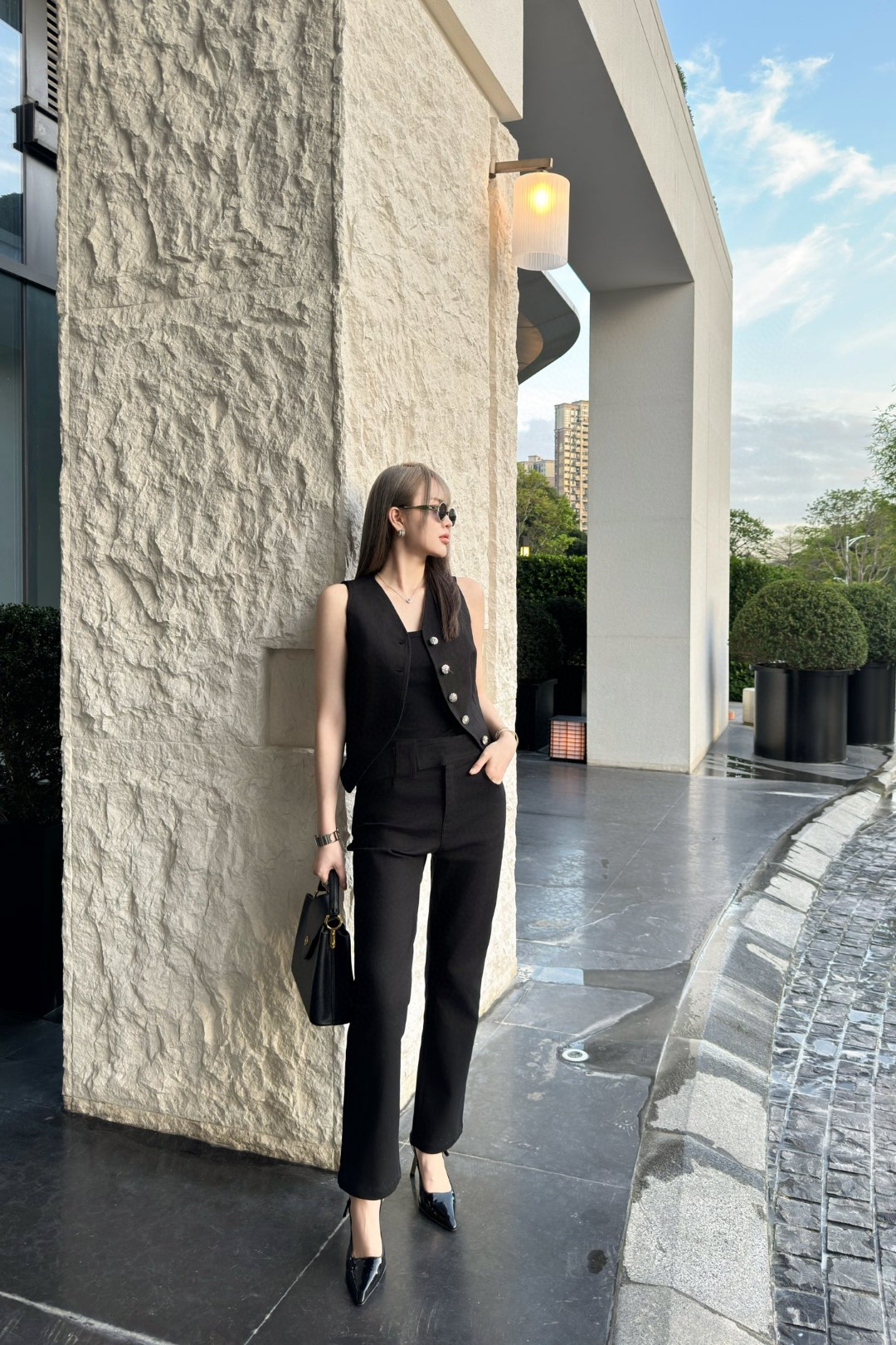 NO:318844,Vest pants model picture, alexander wang19860909马甲裤子模特图,,alexander wang,Women's clothing