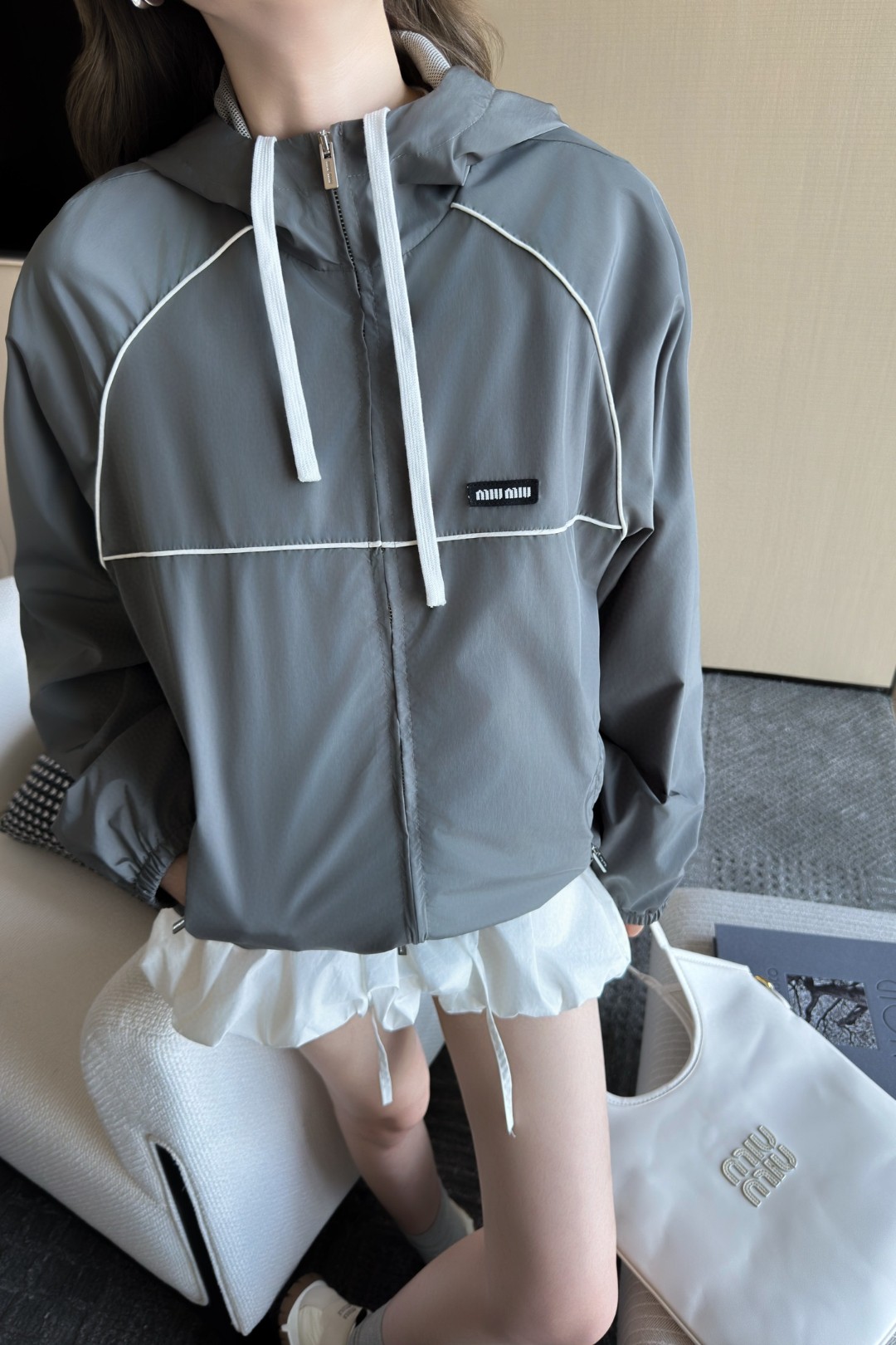Miu Miu 2025 Hooded Nylon Jacket - Stylish, Comfortable, and Trendy 6 a1745437612747 7622