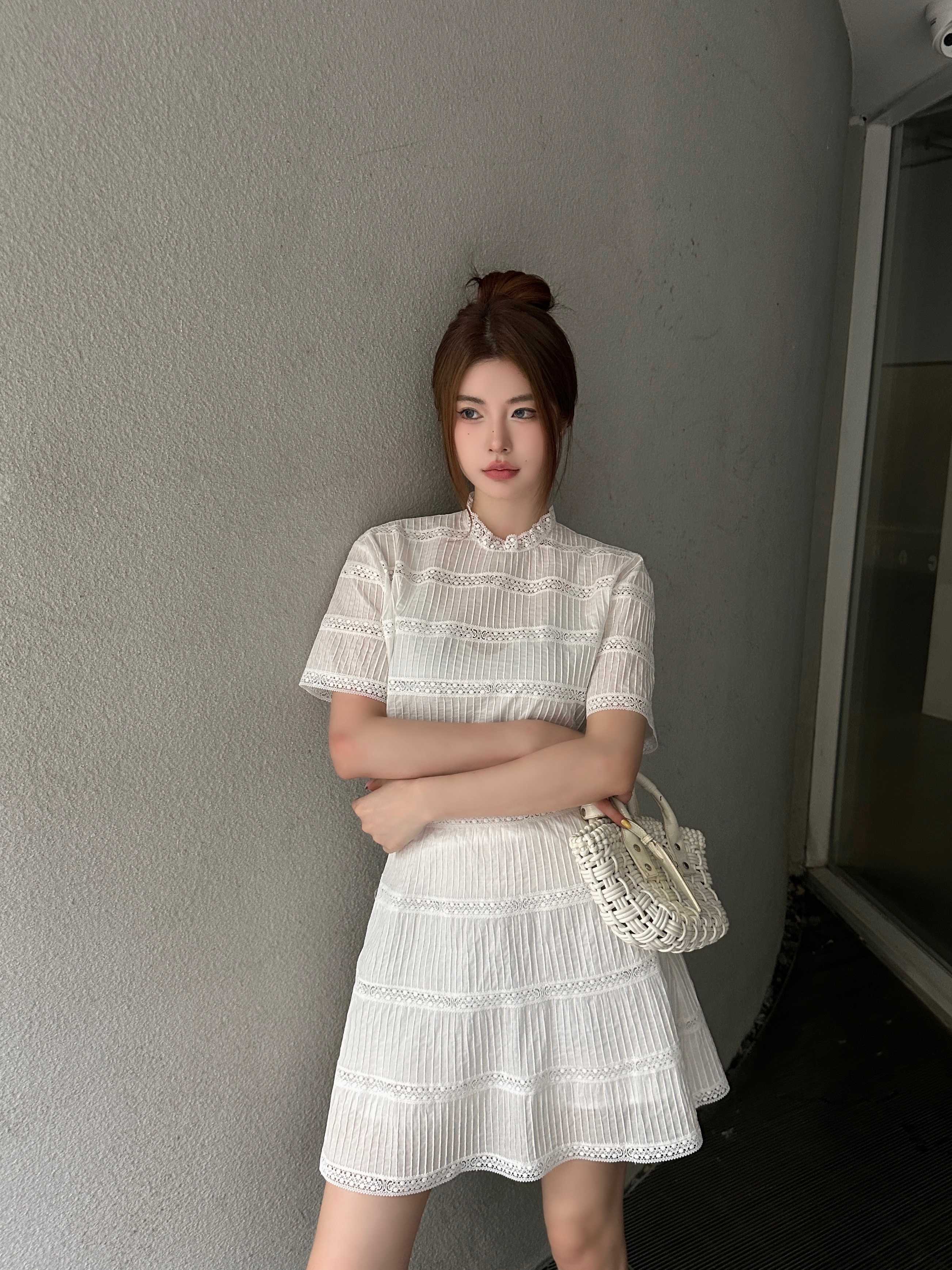 NO:414572,Top skirt model pictures, skirts, alexander wang19860909上衣 半裙模特图,,skirts,alexander wang,Women's clothing