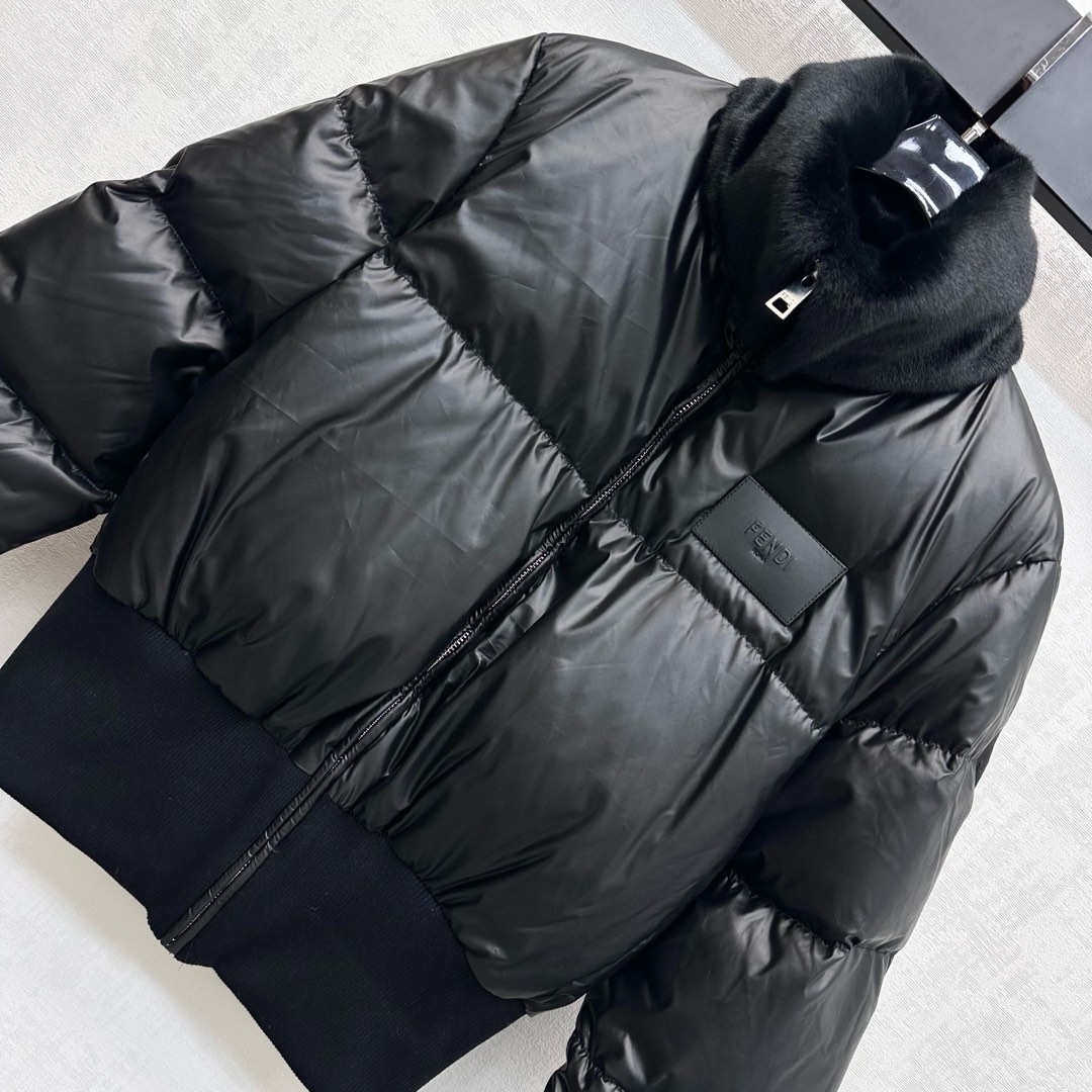 Fendi Detachable Fur Collar Padded Down Jacket Windproof Nylon Material 4 i1758125516216 5719 0 1