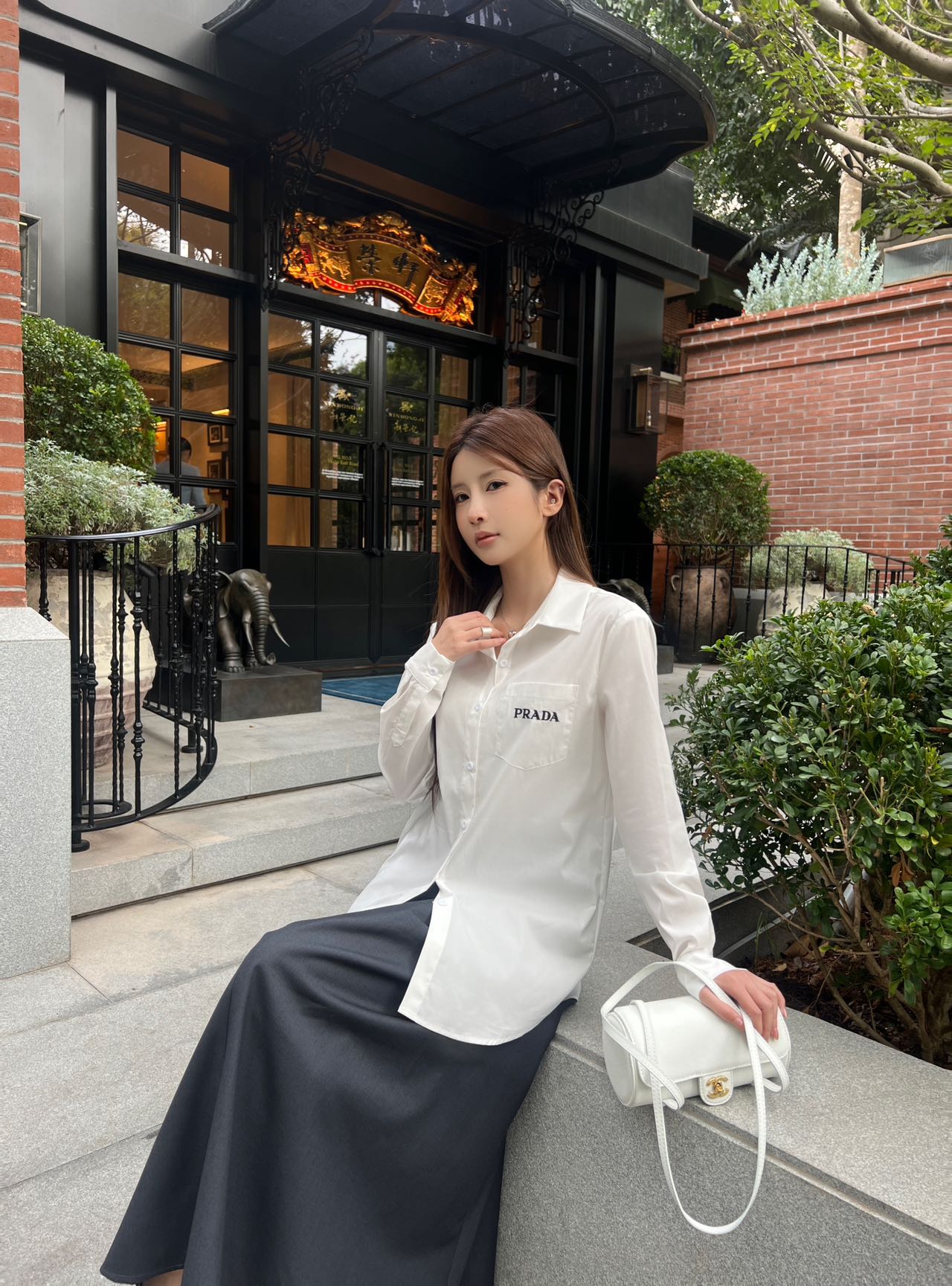 NO:742445,Model upper body picture,Prada-clothing,prada,19860909模特上身图,普拉达-服装,prada,,Women's clothing