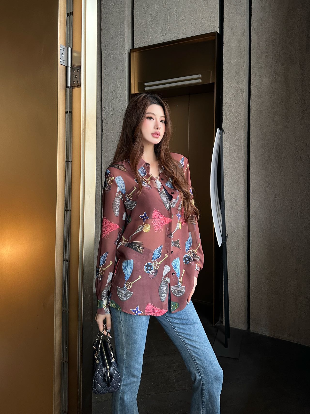 NO:780362,Model pictures,Louis Vuitton-clothing,louis vuitton,19860909模特图,路易威登-服装,louis vuitton,,Women's clothing