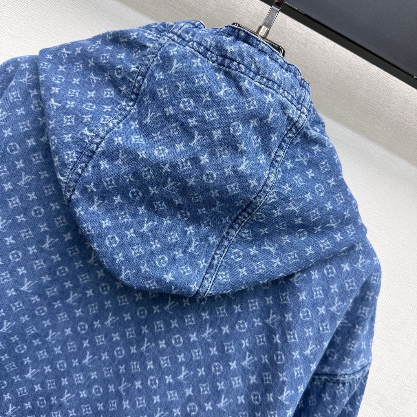 louis vuitton hooded monogram denim jacket