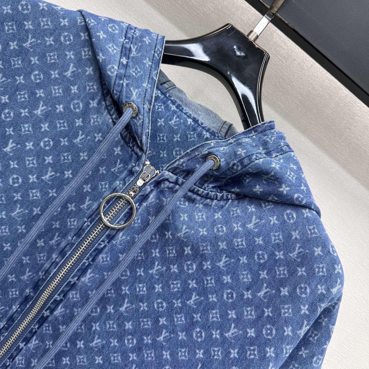 louis vuitton hooded monogram denim jacket