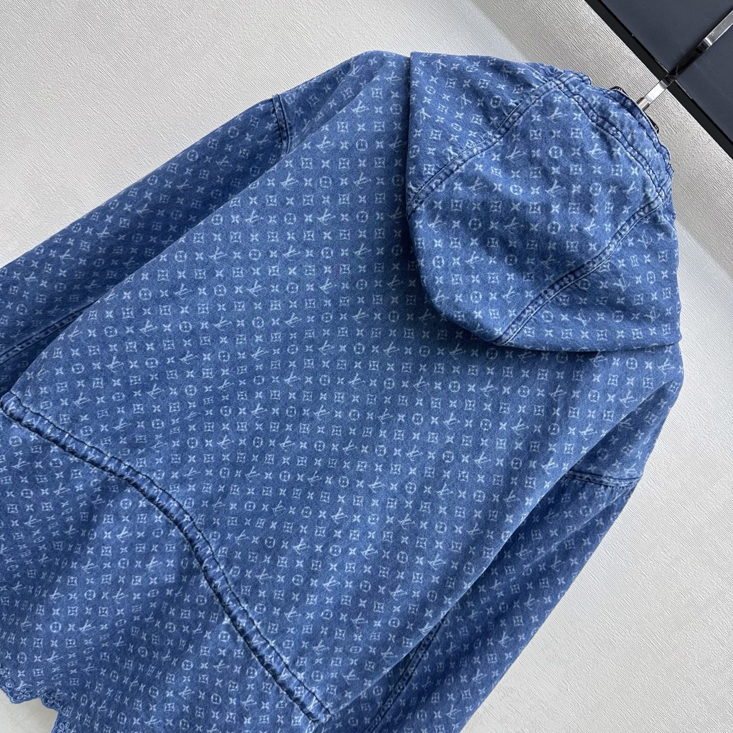 louis vuitton hooded monogram denim jacket