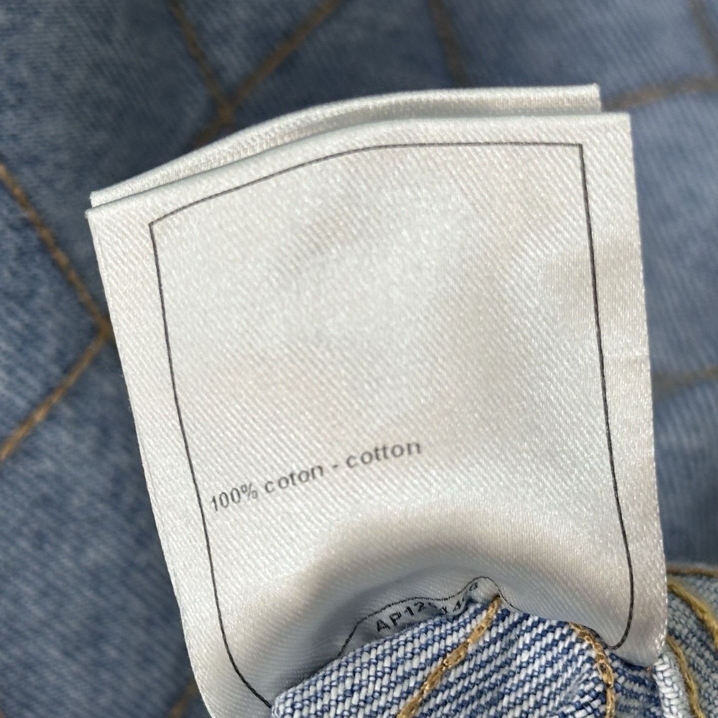 Chanel Diamond Stitch Chain Trim Long Denim Vest