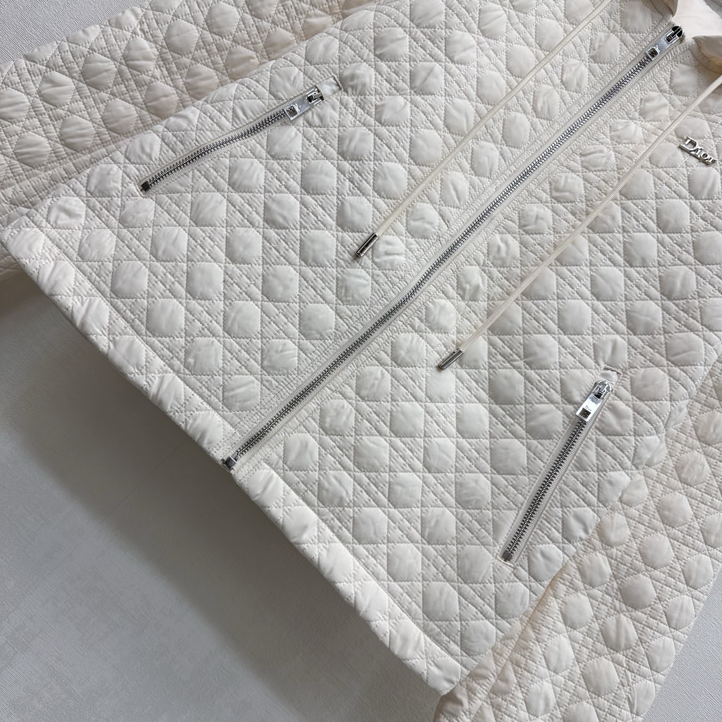 Dior Quilted Hooded Short Jacket