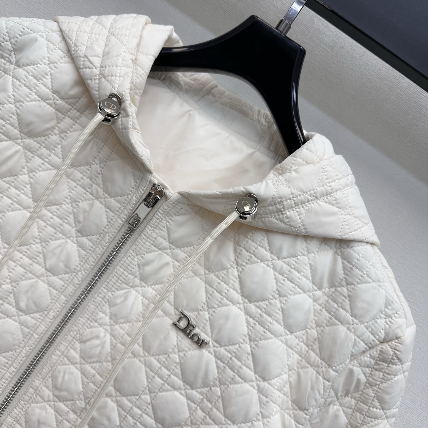 Dior Quilted Hooded Short Jacket