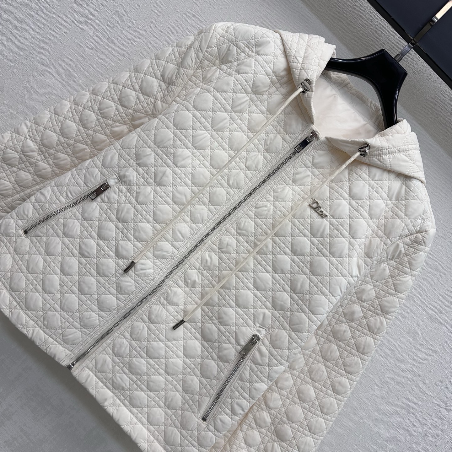 Dior Quilted Hooded Short Jacket