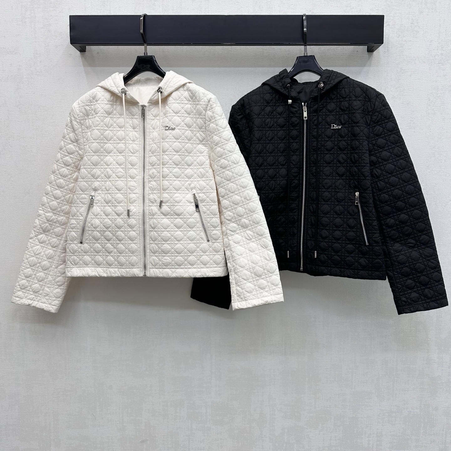 Dior Quilted Hooded Short Jacket