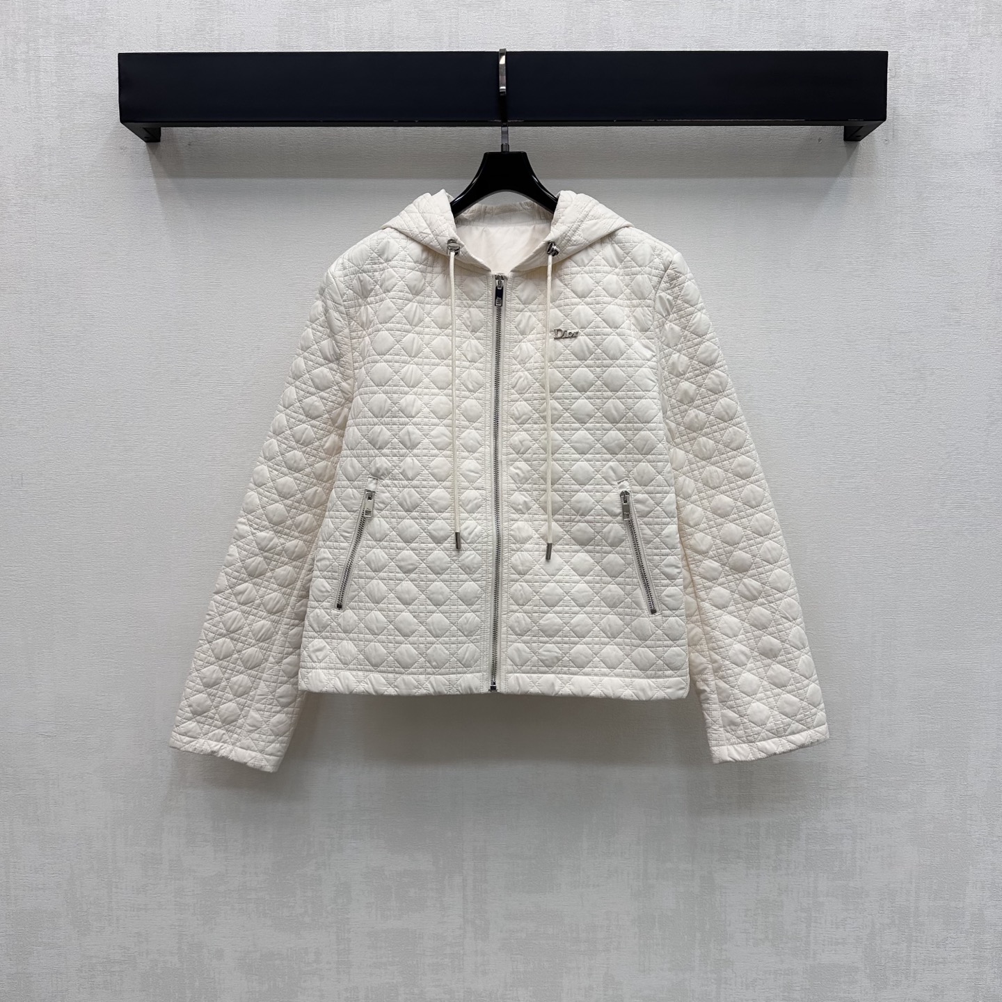 Dior Quilted Hooded Short Jacket