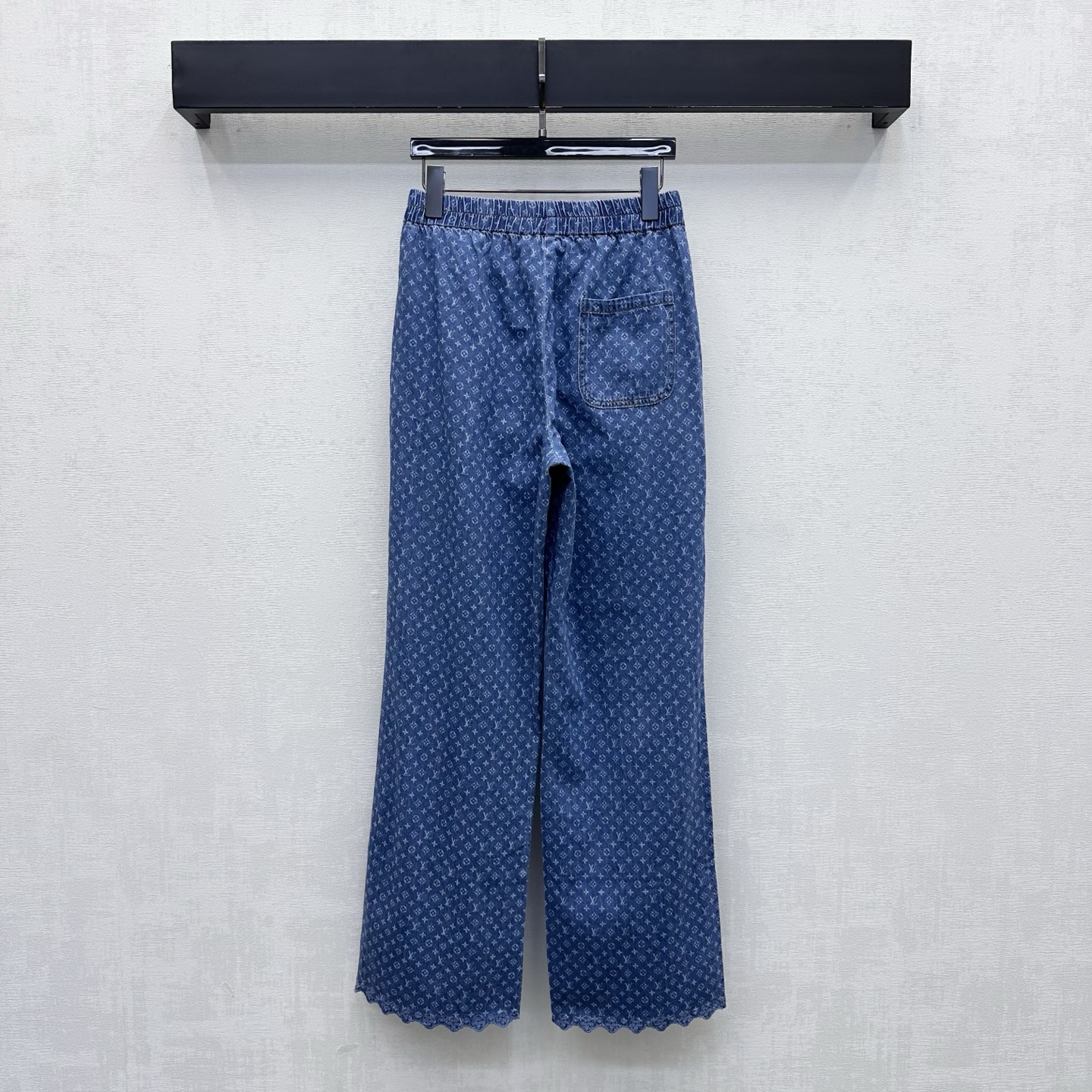 louis vuitton monogram jacquard straight jeans