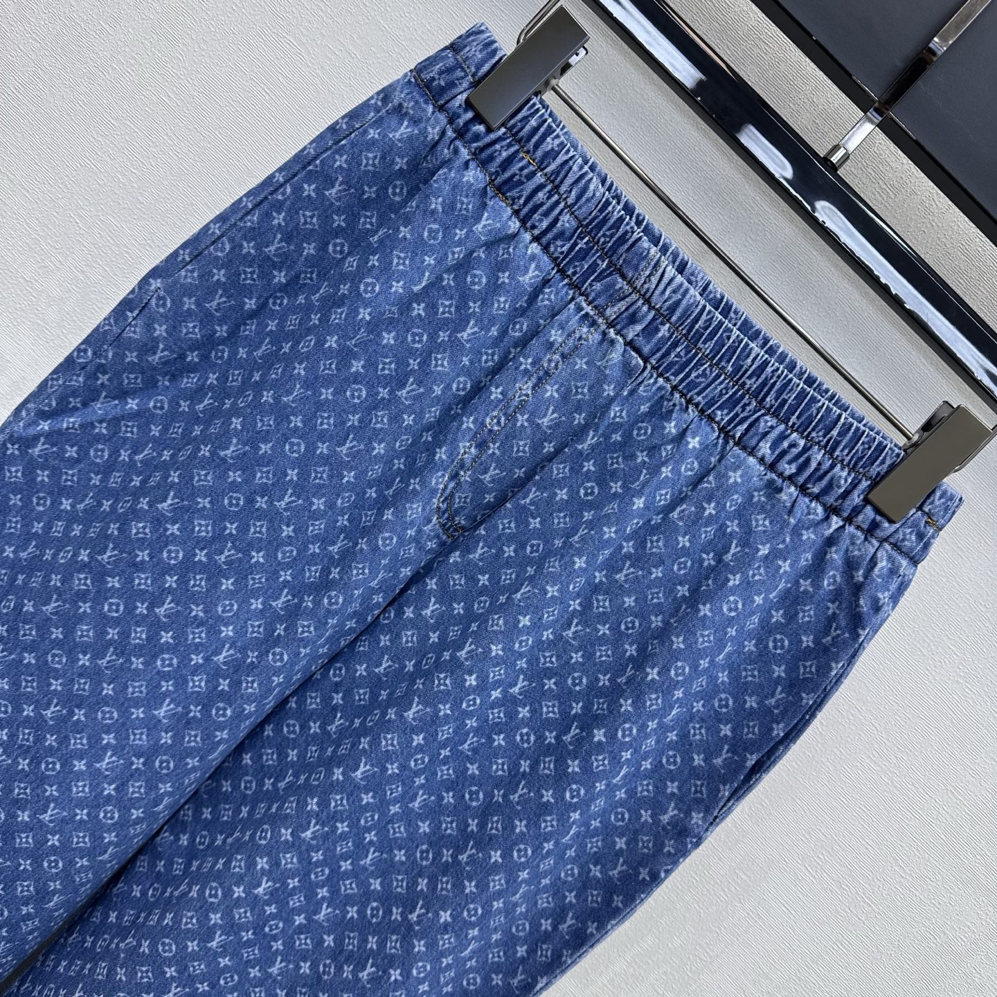 louis vuitton monogram jacquard straight jeans