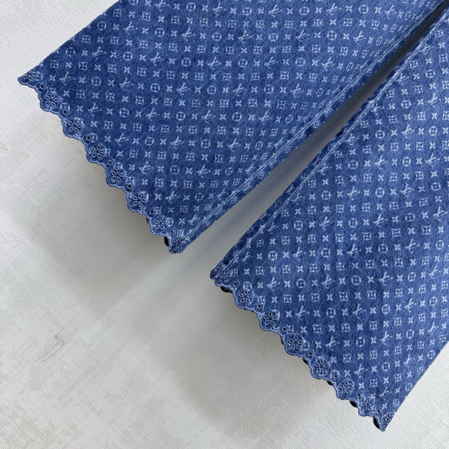 louis vuitton monogram jacquard straight jeans
